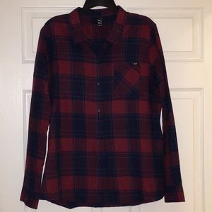 Fox plaid button down